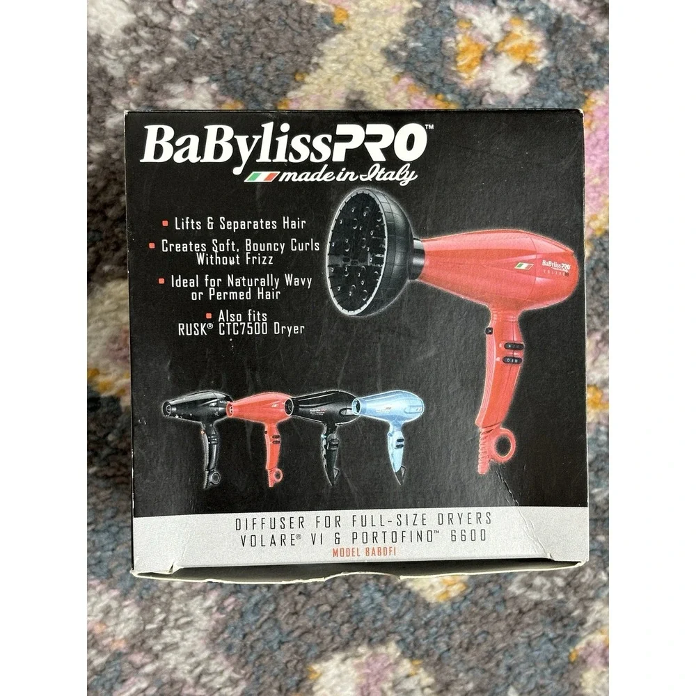 Babyliss Pro Diffuser Italian Series SLIDE-On‎ Model #BB-BABDF1